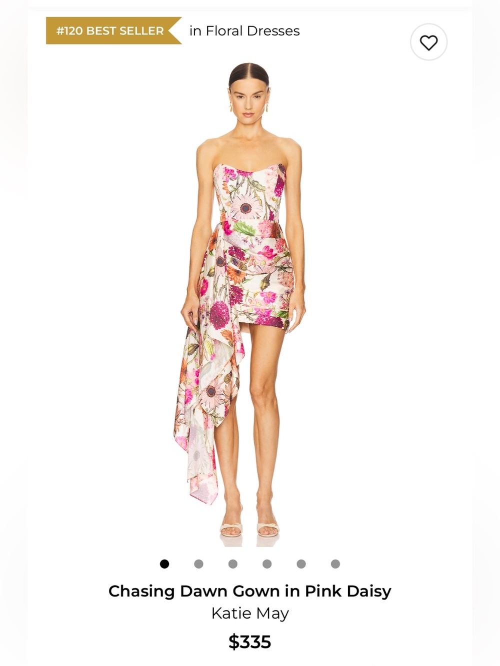 Katie May - Chasing Dawn Gown in Pink Daisy Mini Dress